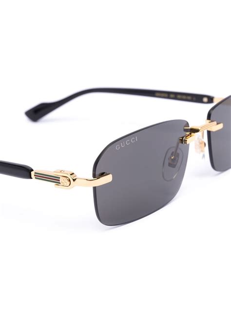 lentes oftalmicos gucci hombre|gucci rimless sunglasses men's.